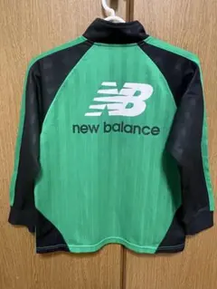 New Balance ストライプジャージ グリーン/ブラック