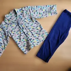 恐竜柄長袖パジャマセット 上130、下120cm