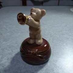 トランペットを吹く熊のオルゴール ティムニー KOTOBUKI 曲 ハウエバー