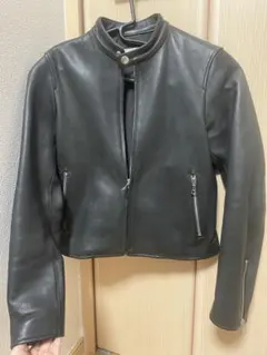 HARE 黒 レザー シングルライダースジャケット