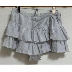 JILL STUART フリルショートパンツ ライトグレー