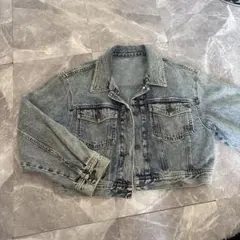 本日発送！！GU ライトブルー クロップドデニムジャケット