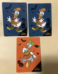 ドナルド　デイジー　ハロウィン　じゃんけんカード 3枚セット