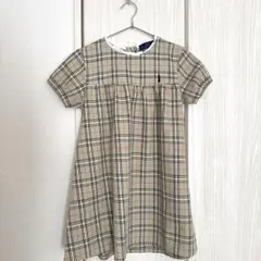 イーストボーイ☆ベージュ系チェック お上品ワンピース