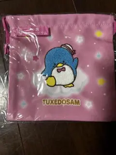サンリオキャラクター大賞当りくじ 巾着 タキシードサム