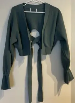 ミントグリーン　カーディガン