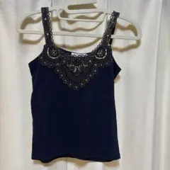 インナーにピッタリ✨ビジュ付き　キャミソール