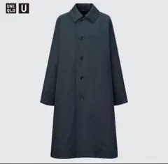 2022AW UNIQLO U ステンカラーコート Lサイズ BLUEBLACK