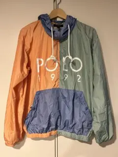 POLO 1992 アノラック　フーディ　パーカー　ハーフジップ　M