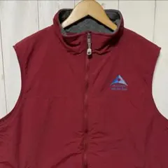 00s エルエルビーン 刺繍ロゴ ウォームアップ ナイロン ベスト ジャケット