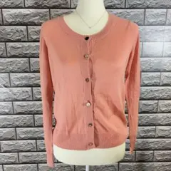 【PAGE BOK】　宝石ボタン　ベビーピンク　カーディガン