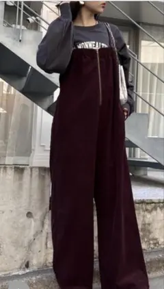 アソートベアワイドサロペット ボルドー スモールサイズ