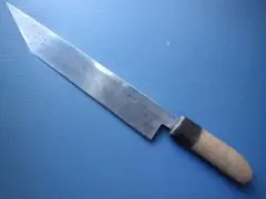 京都/有次★黒打鍛造大阪サキ鰻鰌ナイフ包丁★オールドAritsugu希少★ 京都/有次☆黒打鍛造大阪サキ鰻鰌ナイフ包丁☆オールドAritsugu希少