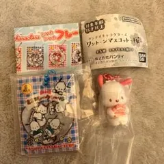 サンリオワントーンマスコット桜　シャカシャカフレークシール風チャーム ポチャッコ