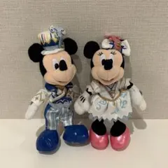 ディズニーシー 20周年 ミッキーミニーぬいぐるみバッジ