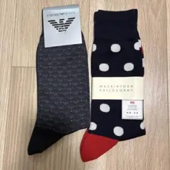 EMPORIO ARMANI & MACKINTOSHソックス2足25-27cm