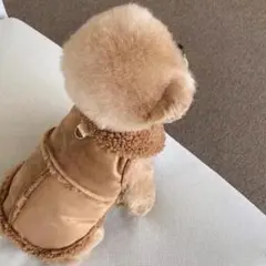 犬服　フリースパーカー　コート　ボア　防寒　あったか　もこもこ　プレゼント　冬