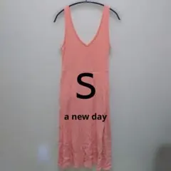 a new day オレンジ キャミワンピース S
