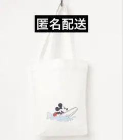 ミッキーマウス トートバッグ サーフミッキー A4 ホワイト