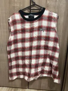 Stussy チェック柄 タンクトップ Mのサムネイル