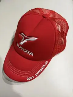 【美品】F1 トヨタレーシング 2007 日本GP 公式メッシュキャップ 赤のサムネイル