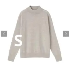 ［今期］無印良品 洗えるウールハイゲージハイネックセーター オートミール S