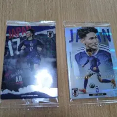 サッカー日本代表 トレーディングカード 2枚セットぷっちょ