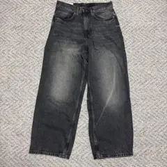 H&M BAGGY デニムパンツ ブラック 28/30のサムネイル
