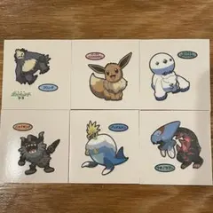 ③ポケモンパンシール デコキャラシール ステッカー6枚セット イーブイ