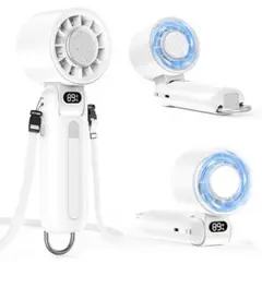 【2025新型】 ハンディファン 冷却プレート付き 携帯扇風機 冷感 手持ち扇風