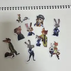 【F】ズートピア キャラクターステッカー