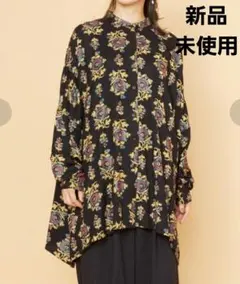 新品 チャイハネ Amina アミナ ネッパバンドカラーシャツ チュニックのサムネイル