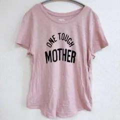 オールドネイビー クルーネック半袖Ｔシャツ ロゴプリント M ピンクのサムネイル