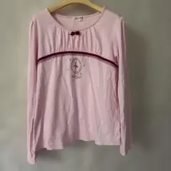 mezzo piano バレリーナ刺繍 長袖カットソー 135