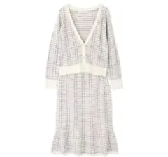 ツイードニットセットアップ　プロポーション ボディドレッシング