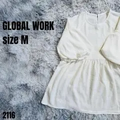 GLOBAL WORK グローバルワーク ホワイト ブラウス M 2116