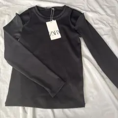 新品！ZARAザラ長袖トップス　黒S Mサイズ