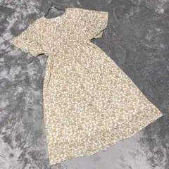 【アースミュージック】（F）ワンピース ペイズリー カジュアル フレア 半袖