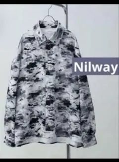未使用 NILWAY トップス 花柄シャツ オーバーサイズ 長袖シャツ ブラウス