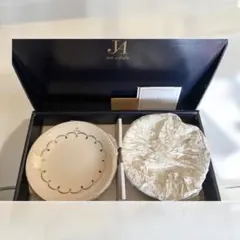 jun ashida プレート 5枚セット 箱付き 白×ゴールド 上品　未使用