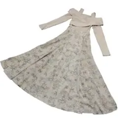 ROYALPARTY ロイヤルパーティー オフショルドッキングフラワーワンピース