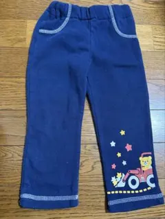 ★同包で100円★ポイント消化に☺︎ズボン　90 紺色　ネイビー　くま