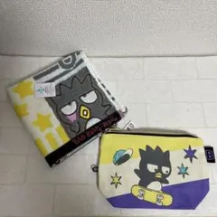 大人気！サンリオ　バッドばつ丸　ハンドタオル&ポーチセット！