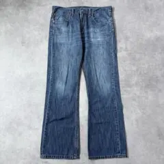 リーバイス527 Levis W29 フレア ブーツ 青 古着 ヒゲ ダメージ - メルカリ