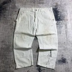 USA製 TRADESMAN デニムペインターパンツ 白 ペイント ペンキ - メルカリ