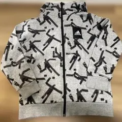 ①② １４０adidas フード付きジップパーカー