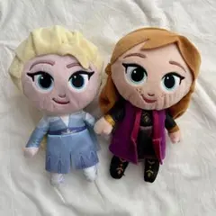 アナと雪の女王 エルサ アナ ぬいぐるみ マスコット 2体セット