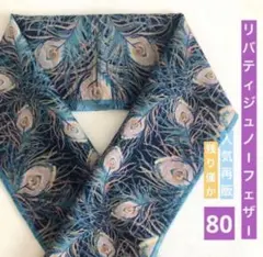 3度目の再販 ◆半襟30【リバティ　ジュノーフェザー　羽　孔雀】