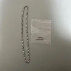 beller シルバー ボールチェーンネックレス