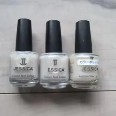 JESSICA ネイリスト検定2級　パールホワイト3本セット